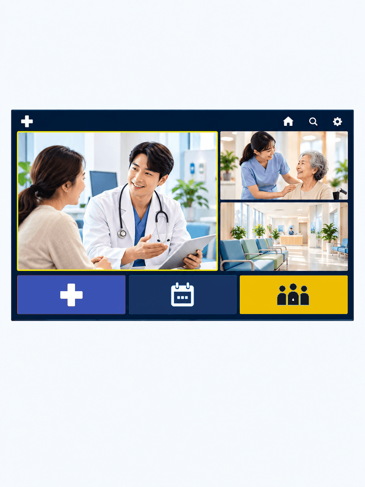 ◈◈ 병원 안내판 · UI mockup