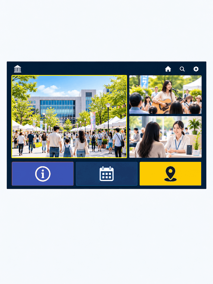 □□시 시민 TV · UI mockup